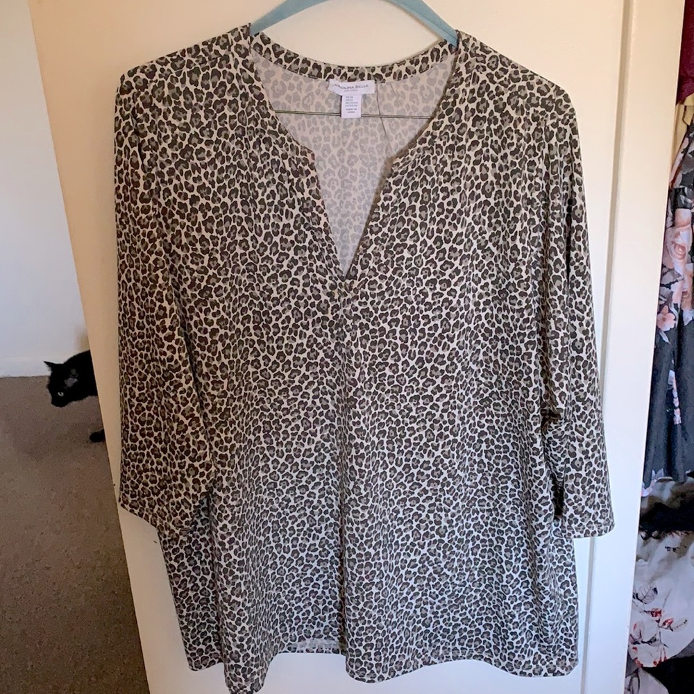 Cheetah print tunic